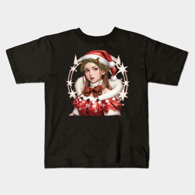 merry christmas Kids T-Shirt by Mcvipa⭐⭐⭐⭐⭐